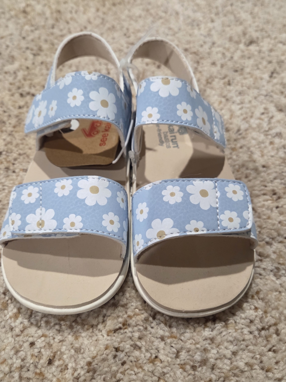 See Kai Run Light Blue Daisy Sandals